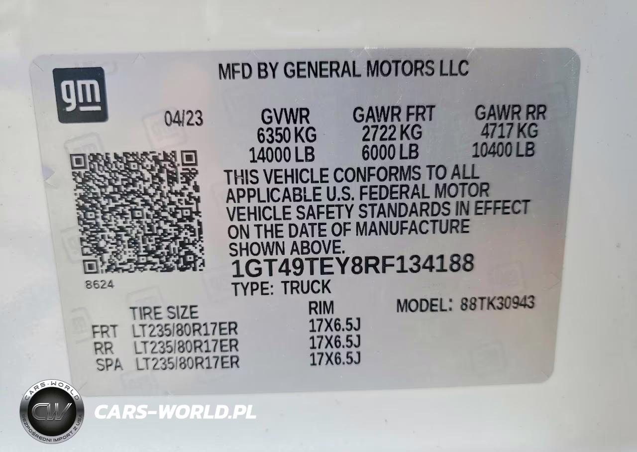 2024 GMC Sierra 3500Hd Sle VIN:1GT49TEY8RF134188 - 12