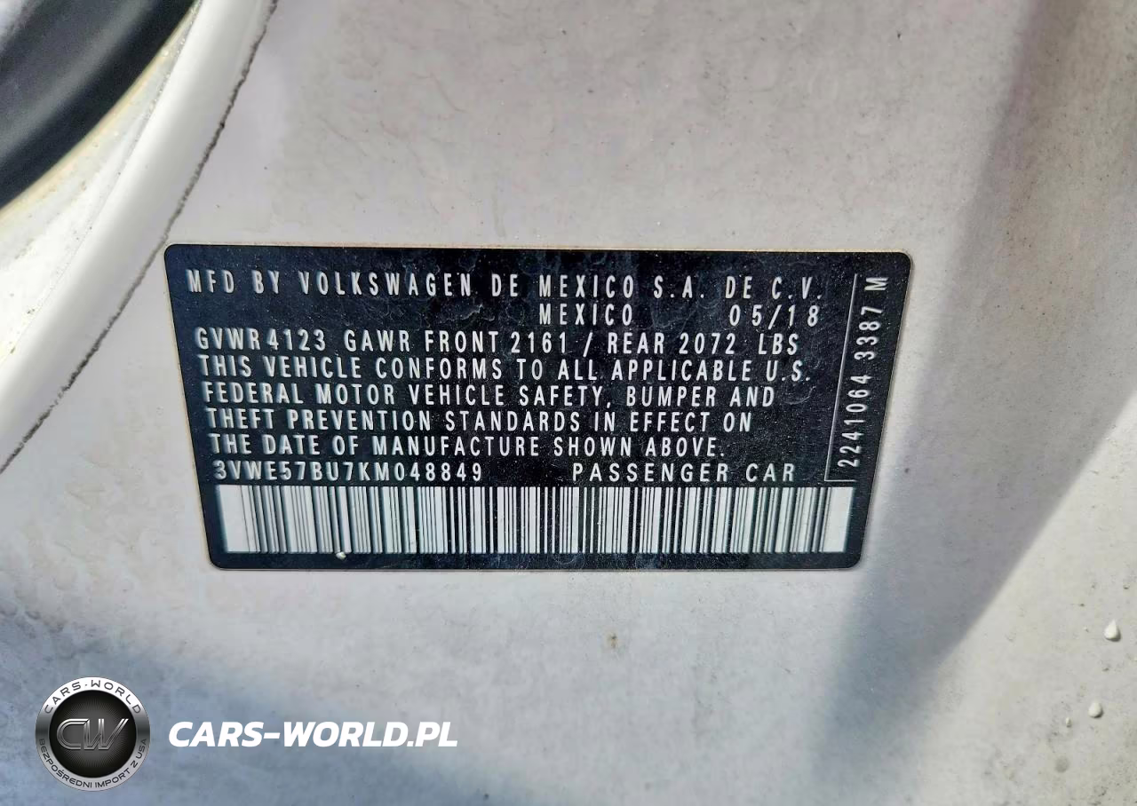 2019 Volkswagen Jetta Sel VIN:3VWE57BU7KM048849 - 12