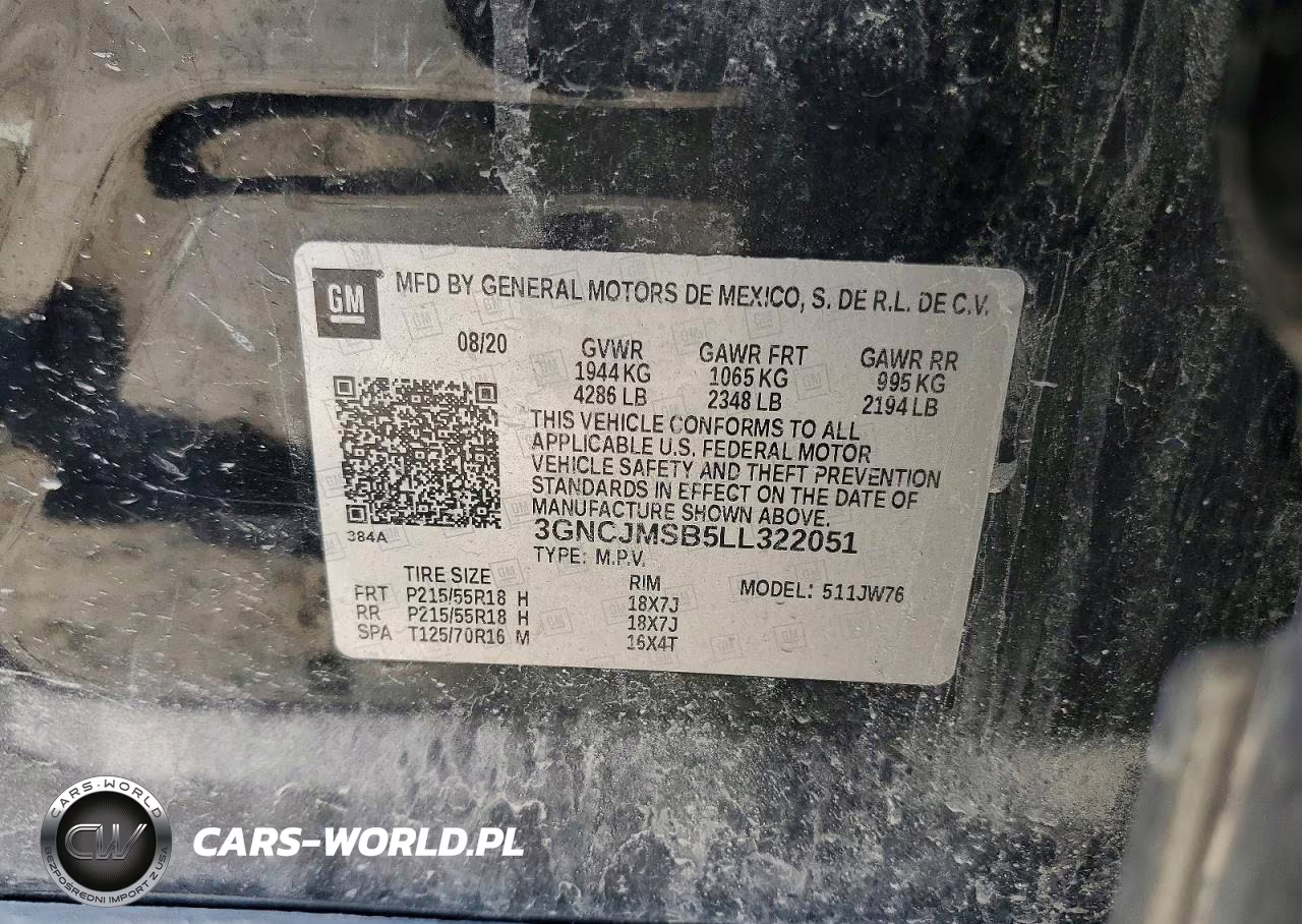 2020 Chevrolet Trax Premier VIN:3GNCJMSB5LL322051 - 13