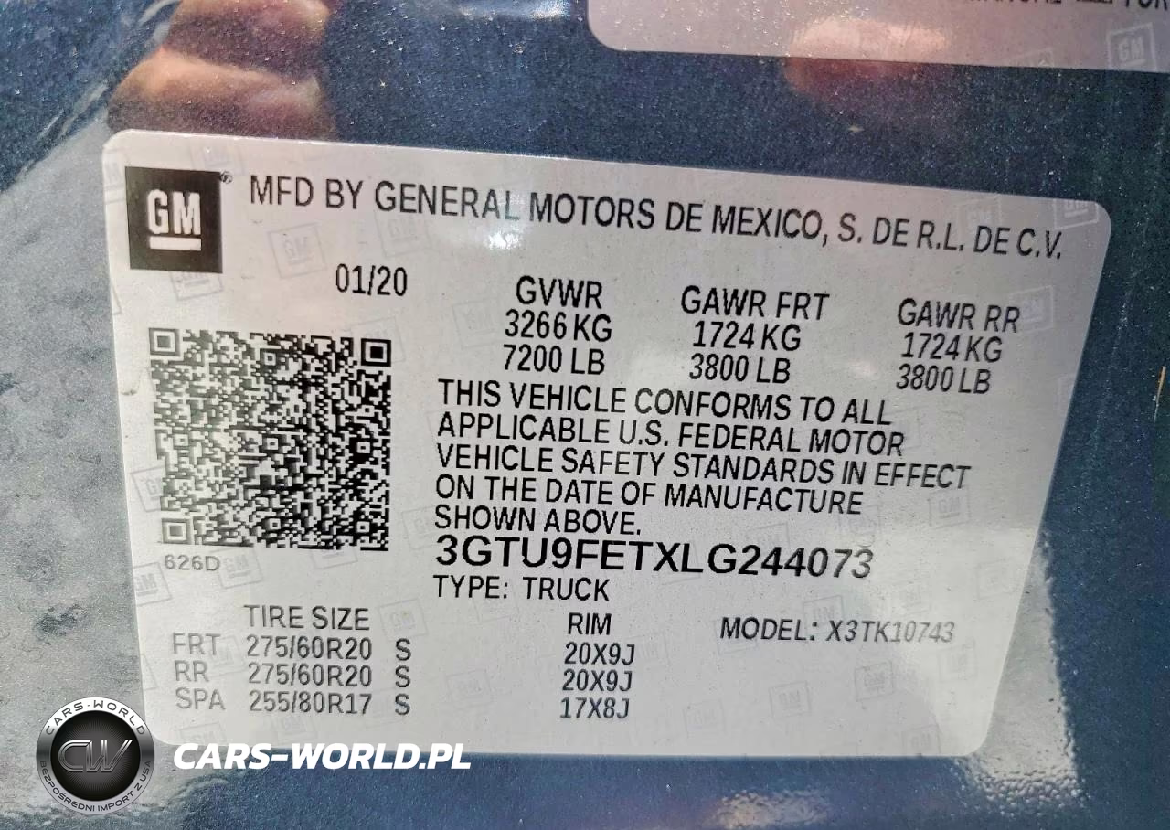 2020 GMC Sierra K1500 Denali VIN:3GTU9FETXLG244073 - 12