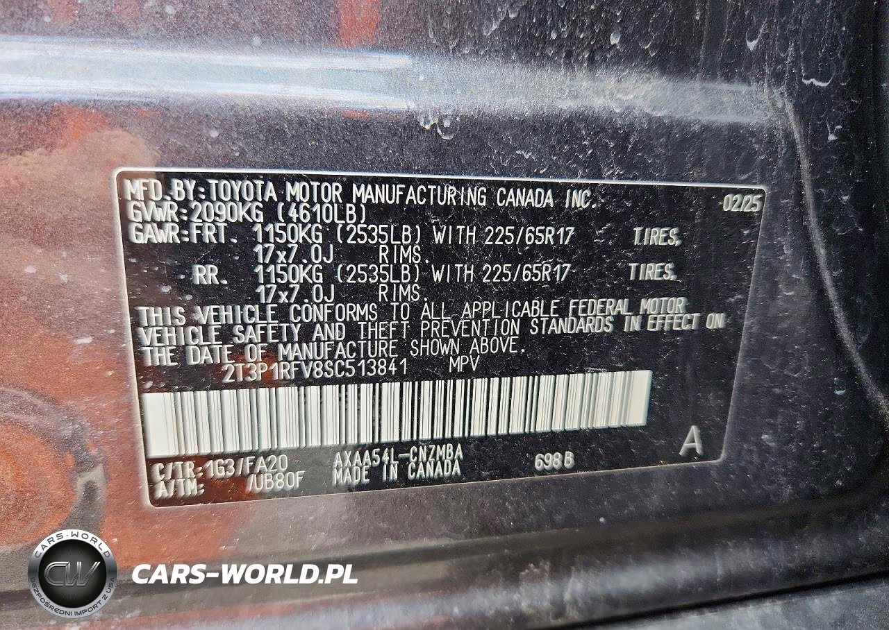 2025 Toyota Rav4 Xle VIN:2T3P1RFV8SC513841 - 12