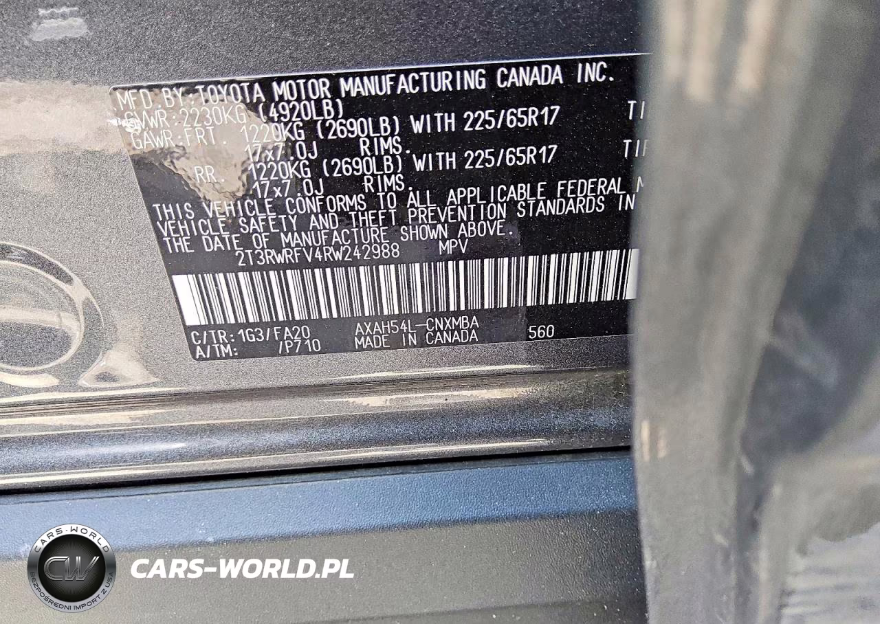 2024 Toyota Rav4 Hybrid Xle VIN:2T3RWRFV4RW242988 - 14