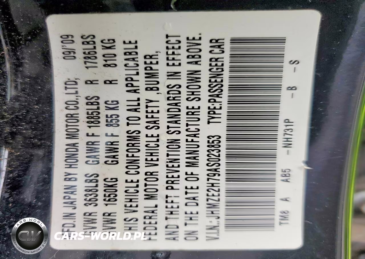 2010 Honda Insight Ex VIN:JHMZE2H79AS023853 - 12