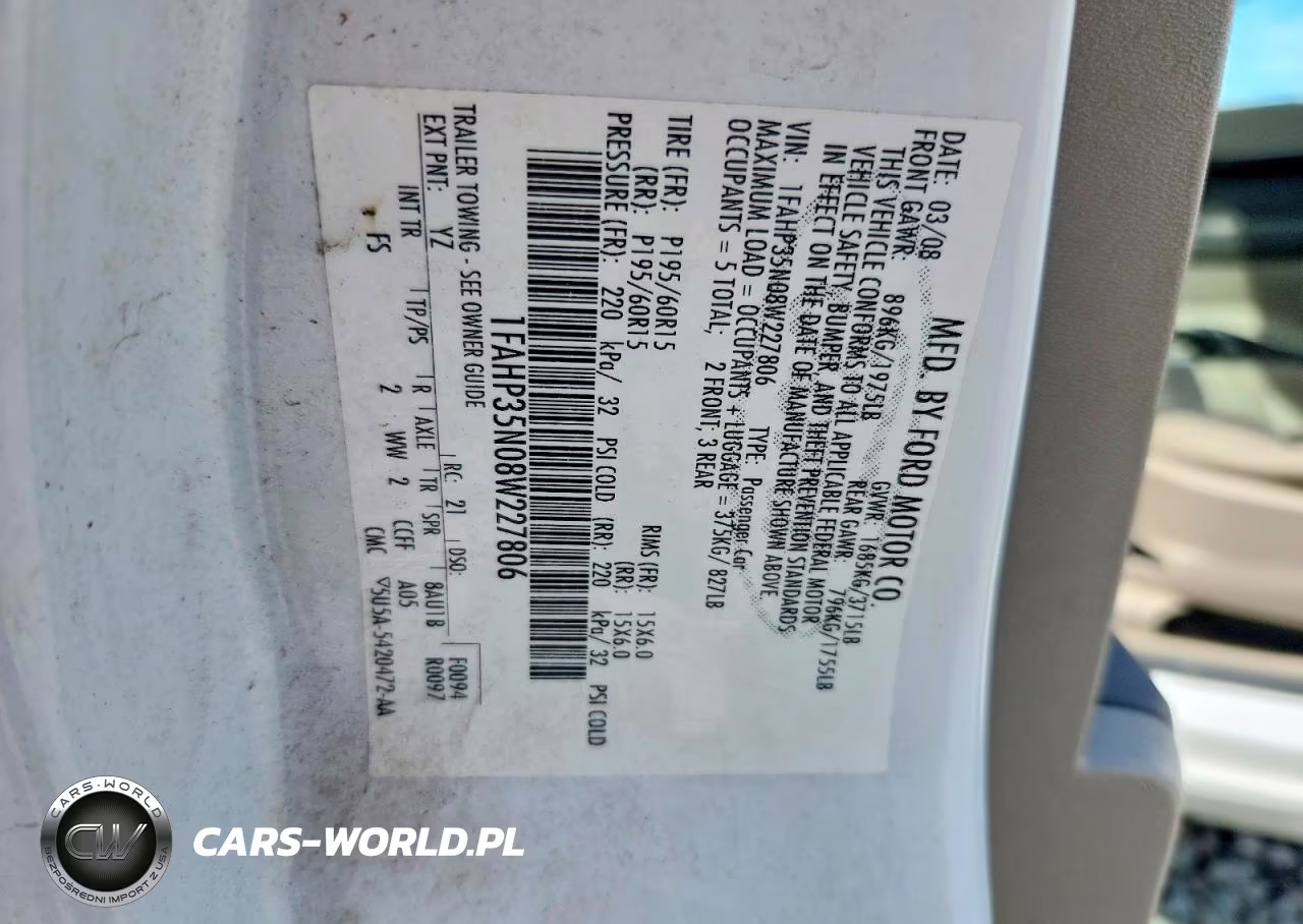 2008 Ford Focus Se VIN:1FAHP35N08W227806 - 12