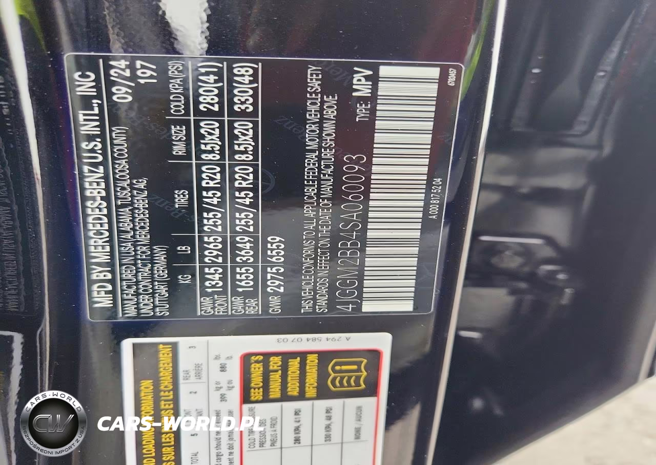 2025 Mercedes-Benz Eqe Suv 350+ VIN:4JGGM2BB4SA060093 - 12