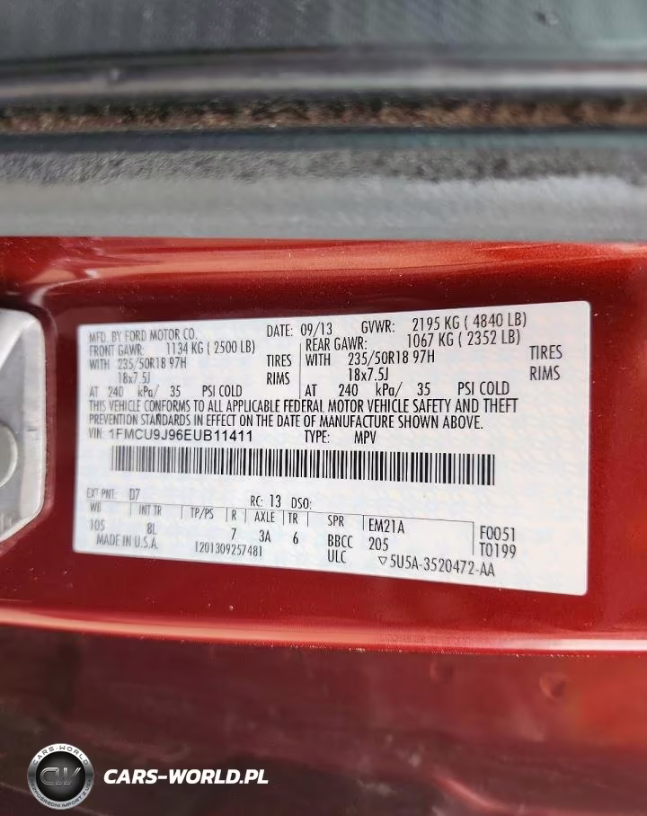 2014 Ford Escape Titanium VIN:1FMCU9J96EUB11411 - 12