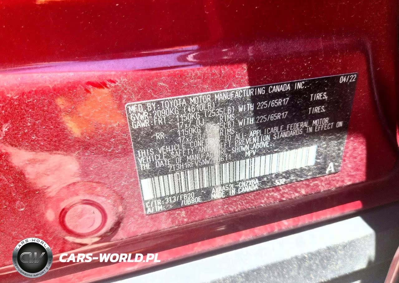 2022 Toyota Rav4 Le VIN:2T3H1RFV5NW200611 - 14