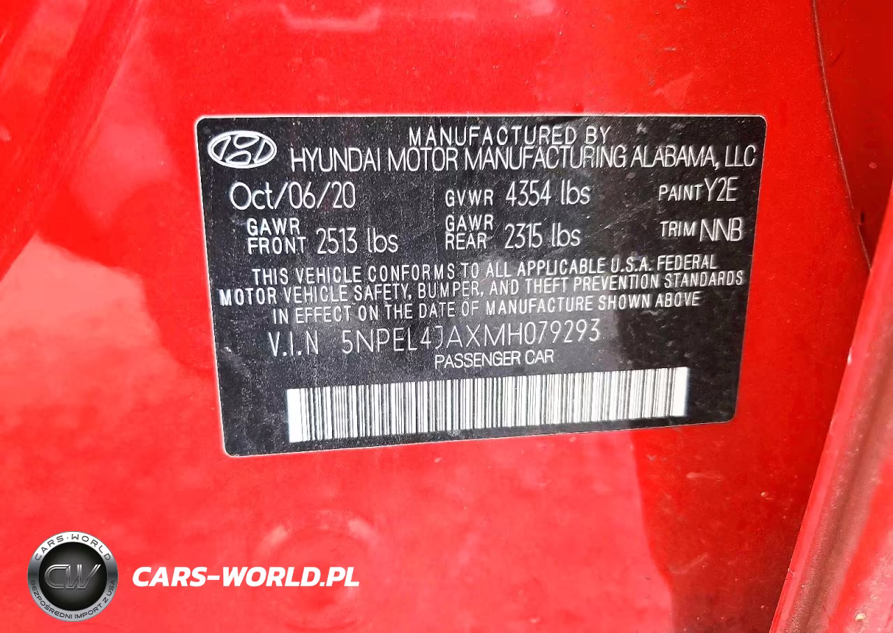 2021 Hyundai Sonata Sel VIN:5NPEL4JAXMH079293 - 13