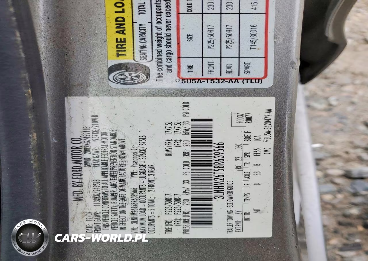 2008 Lincoln Mkz VIN:3LNHM26T58R639566 - 12