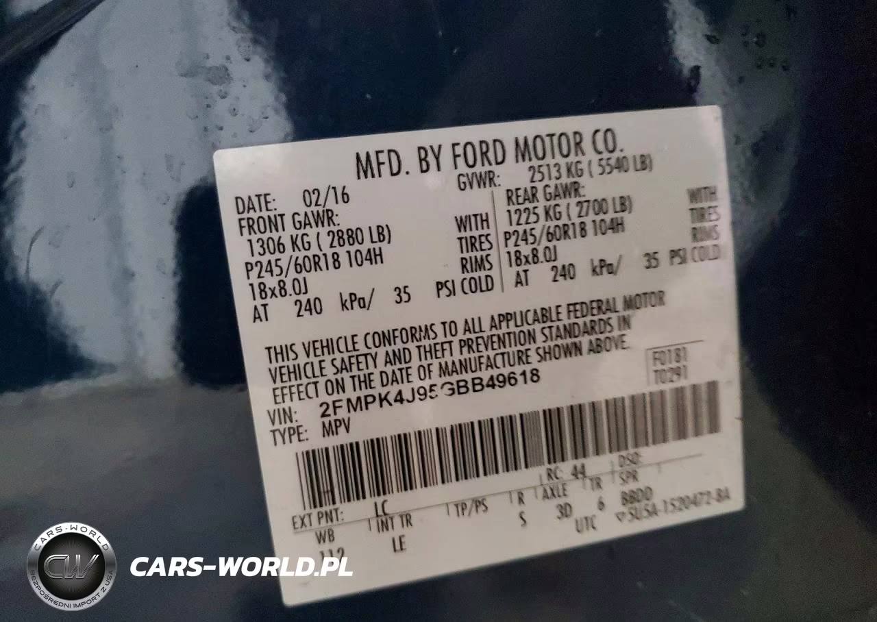 2016 Ford Edge Sel VIN:2FMPK4J95GBB49618 - 13