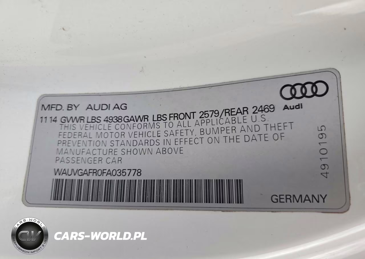 2015 Audi S5 Prestige VIN:WAUVGAFR0FA035778 - 12