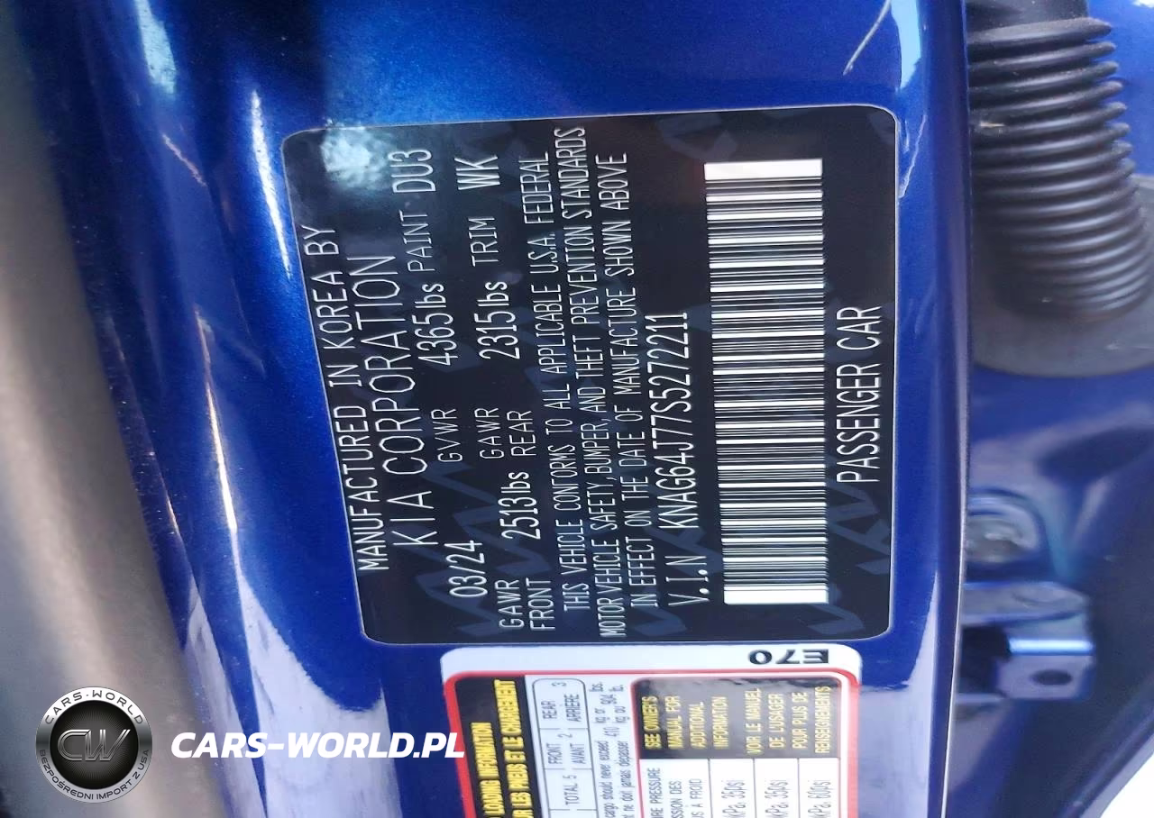 2025 Kia K5 Gt Line VIN:KNAG64J77S5272211 - 13