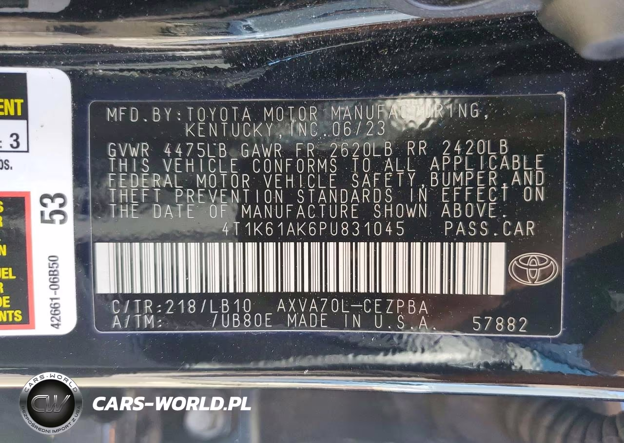 2023 Toyota Camry Xse VIN:4T1K61AK6PU831045 - 13