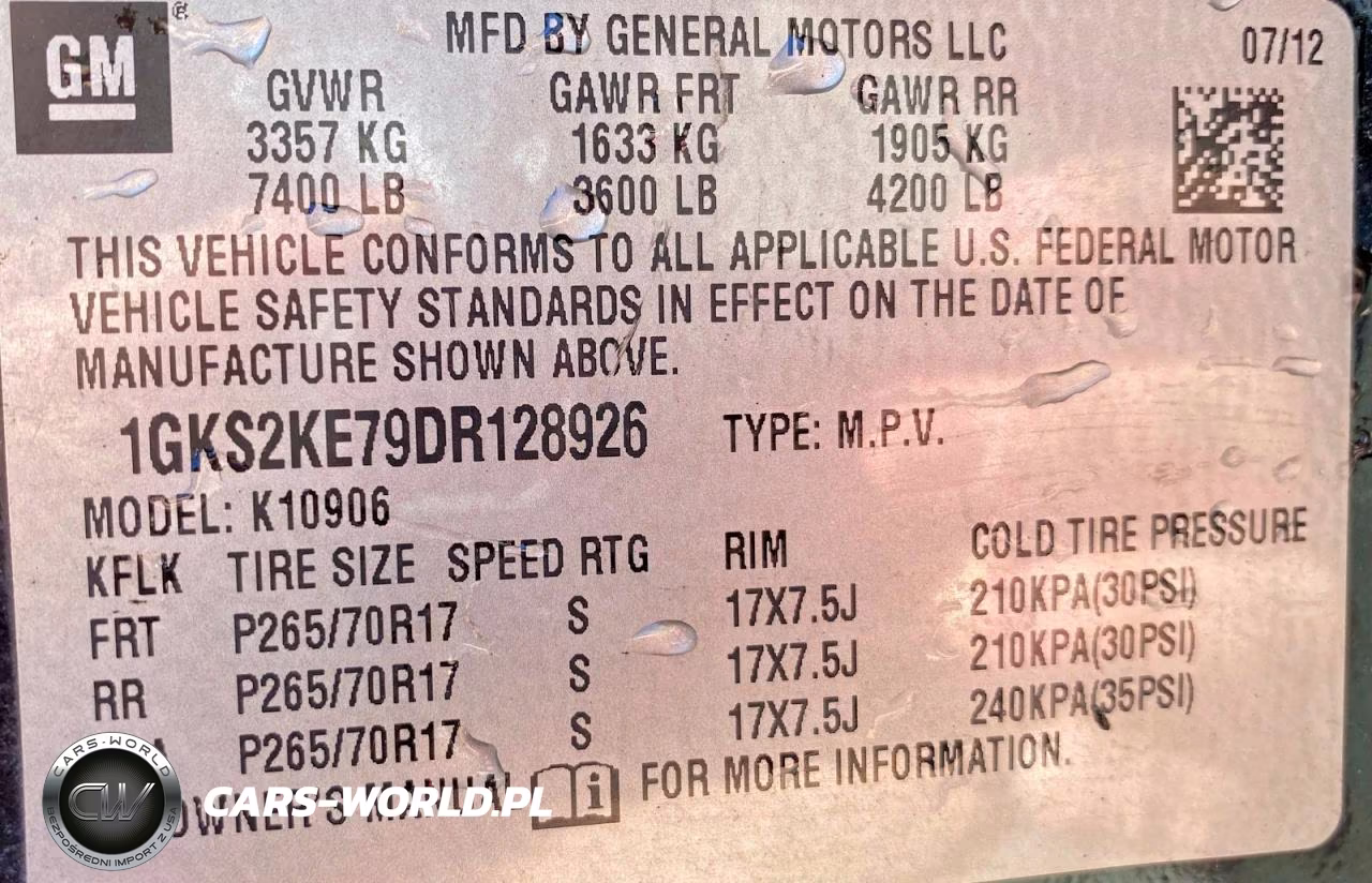 2013 GMC Yukon Xl K1500 Slt VIN:1GKS2KE79DR128926 - 10