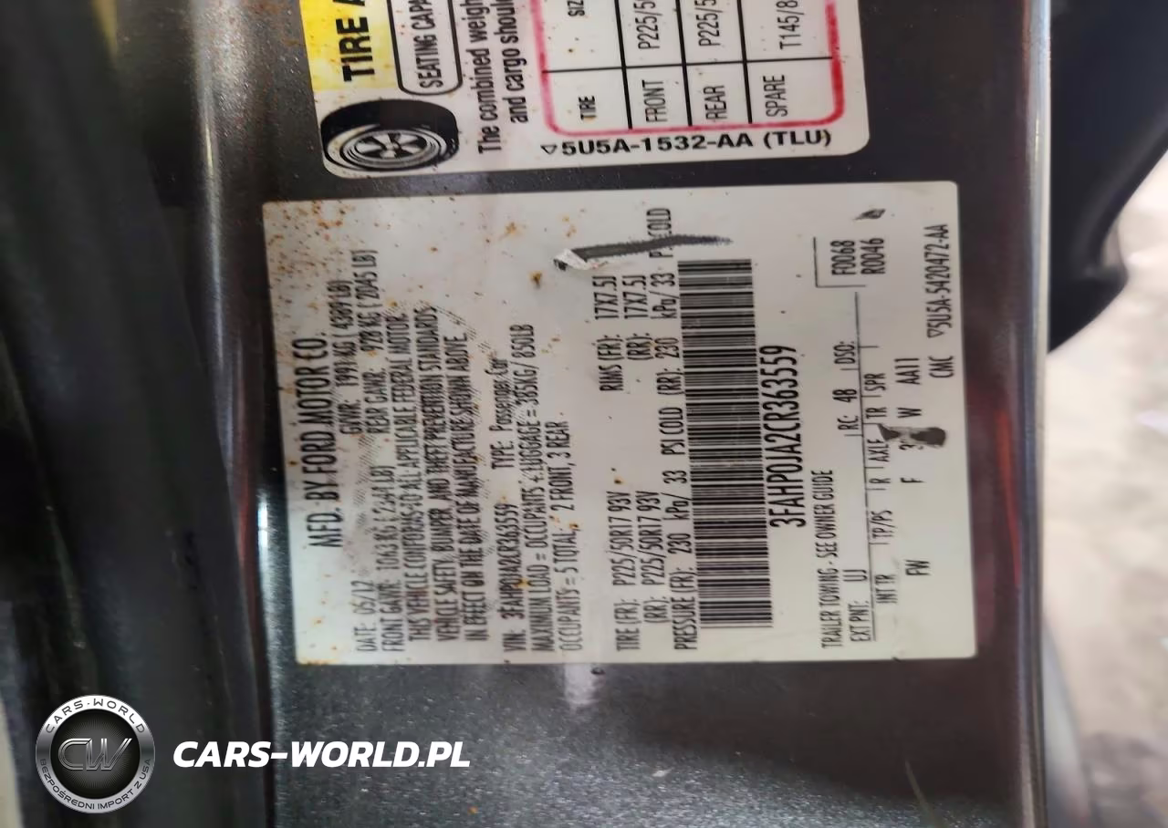 2012 Ford Fusion Sel VIN:3FAHP0JA2CR363559 - 13