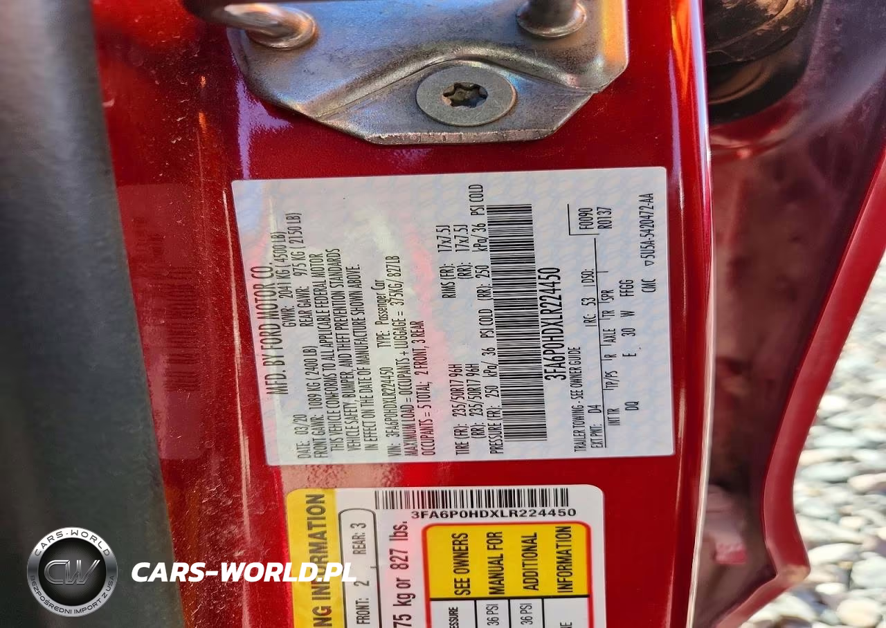2020 Ford Fusion Se VIN:3FA6P0HDXLR224450 - 12