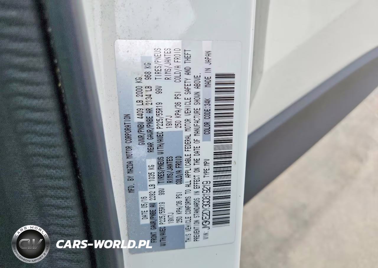2016 Mazda Cx-5 Gt VIN:JM3KE2DY3G0819219 - 13