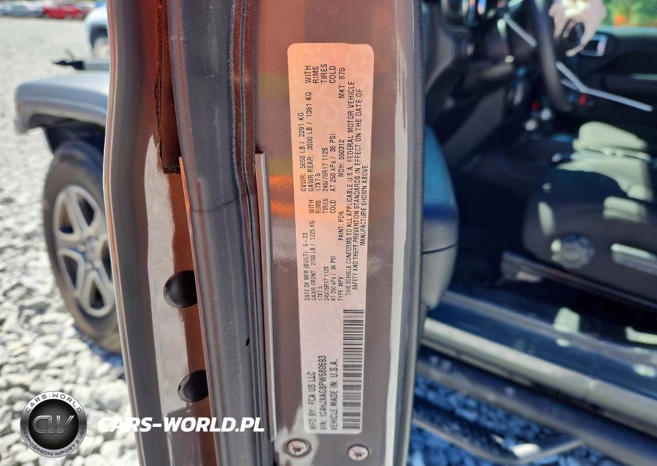 2023 Jeep Wrangler Sport VIN:1C4HJXAG8PW680693 - 12