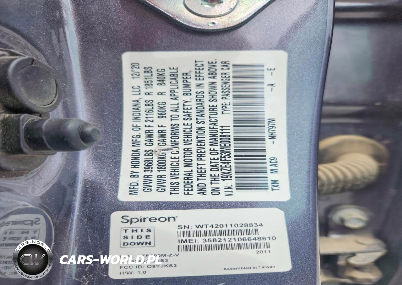 2021 Honda Insight Ex VIN:19XZE4F53ME008111 - 12