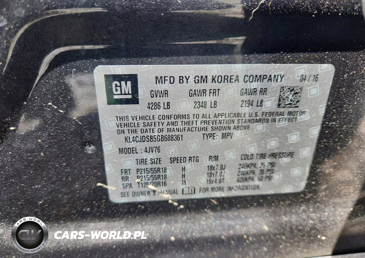 2016 Buick Encore Premium VIN:KL4CJDSB5GB688361 - 12