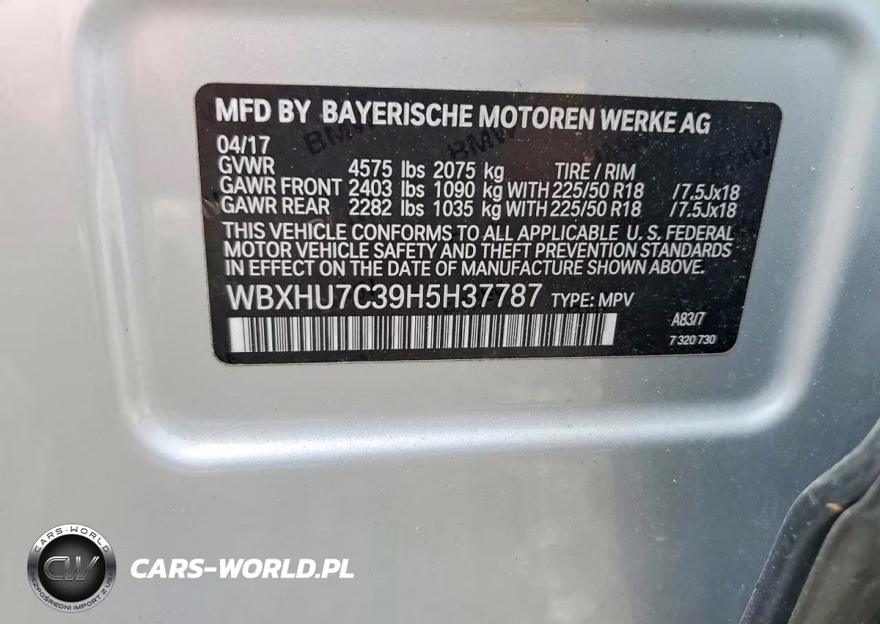 2017 BMW X1 Sdrive28I VIN:WBXHU7C39H5H37787 - 13