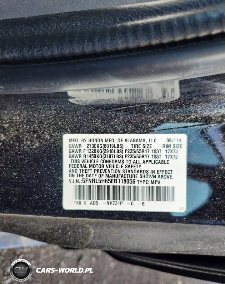 2014 Honda Odyssey Exl VIN:5FNRL5H65EB118056 - 13
