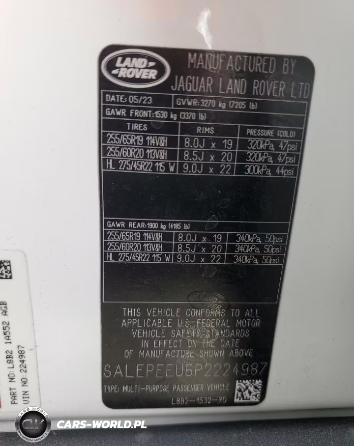 2023 Land Rover Defender 110 Se VIN:SALEPEEU6P2224987 - 13