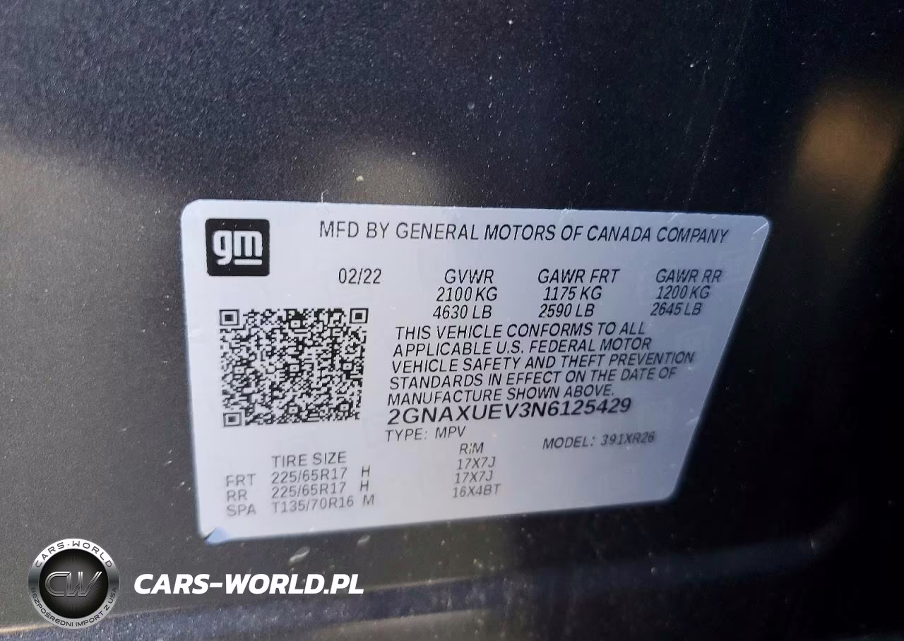 2022 Chevrolet Equinox Lt VIN:2GNAXUEV3N6125429 - 13