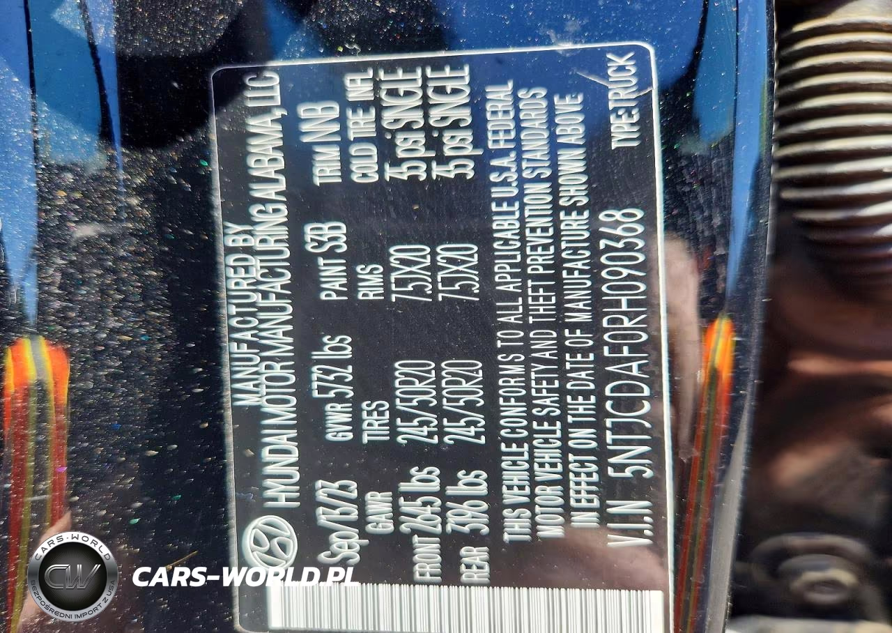 2024 Hyundai Santa Cruz Night VIN:5NTJCDAF0RH090368 - 12
