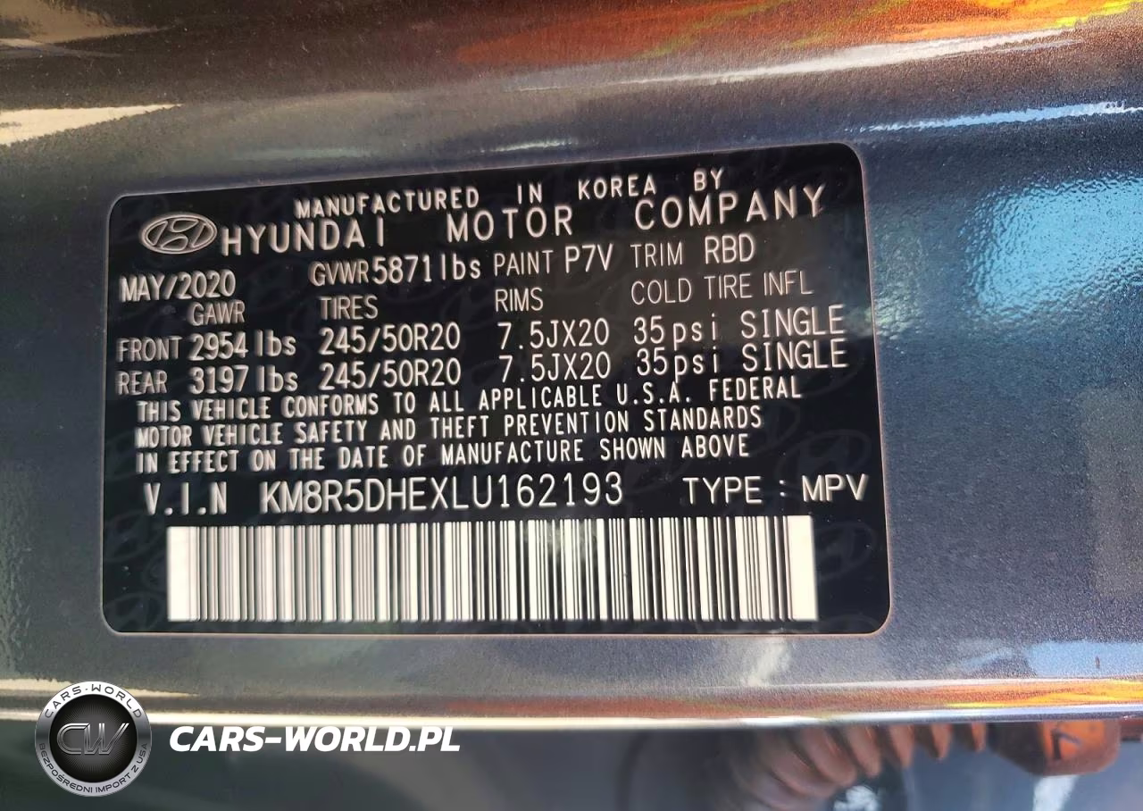 2020 Hyundai Palisade Limited VIN:KM8R5DHEXLU162193 - 14