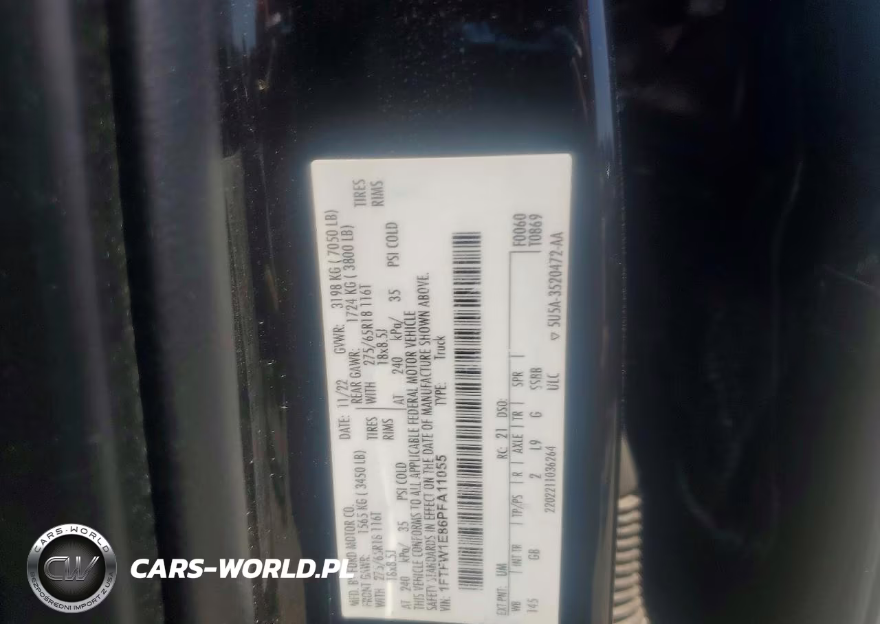 2023 Ford F150 Supercrew VIN:1FTFW1E86PFA11055 - 12