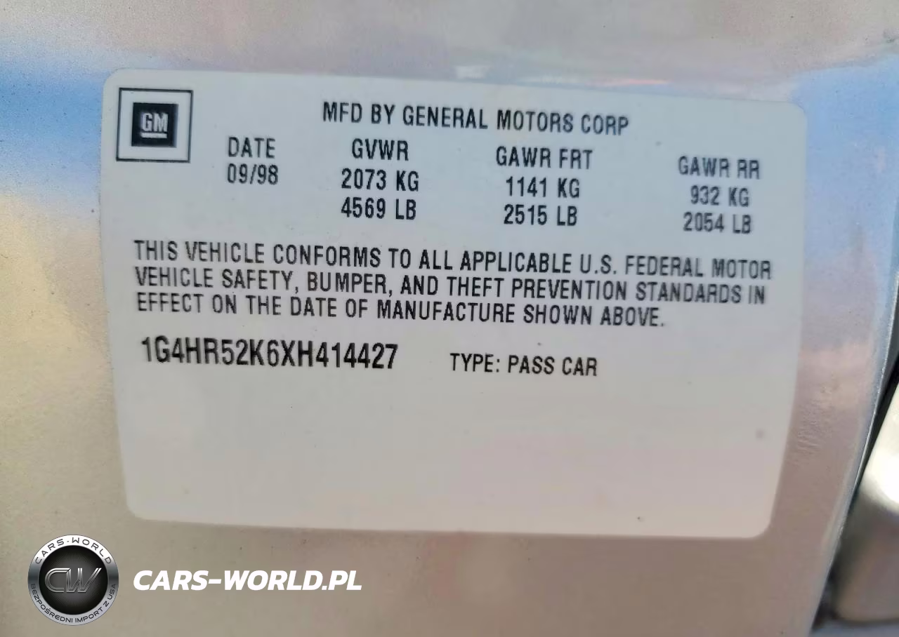 1999 Buick Lesabre Limited VIN:1G4HR52K6XH414427 - 12