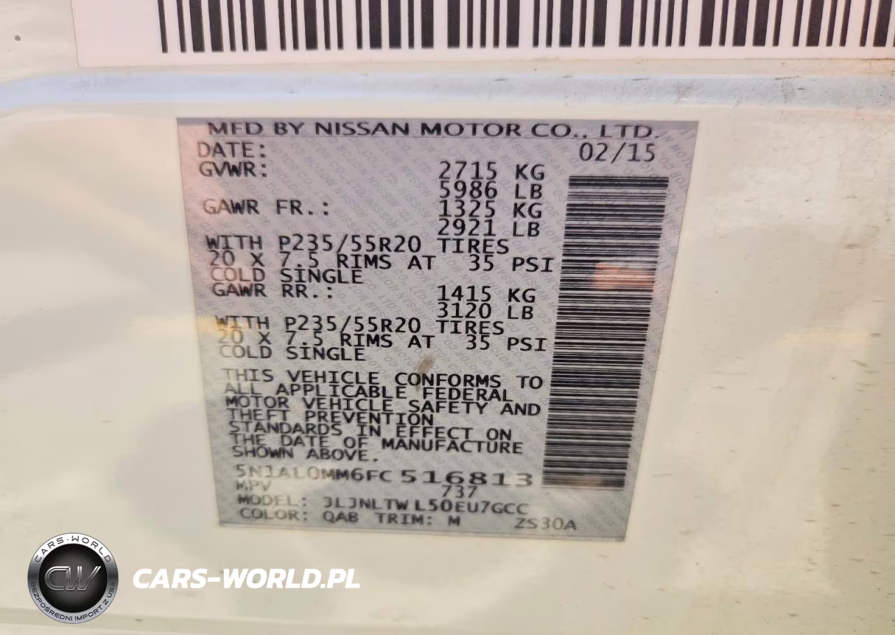 2015 Infiniti Qx60 Base VIN:5N1AL0MM6FC516813 - 13
