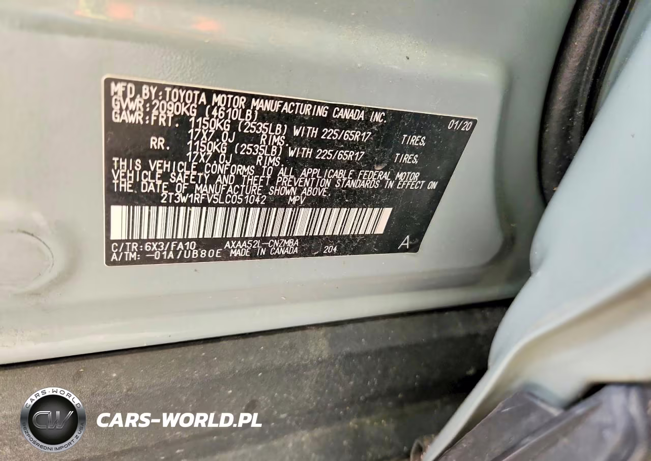 2020 Toyota Rav4 Xle-Xle Premium VIN:2T3W1RFV5LC051042 - 13
