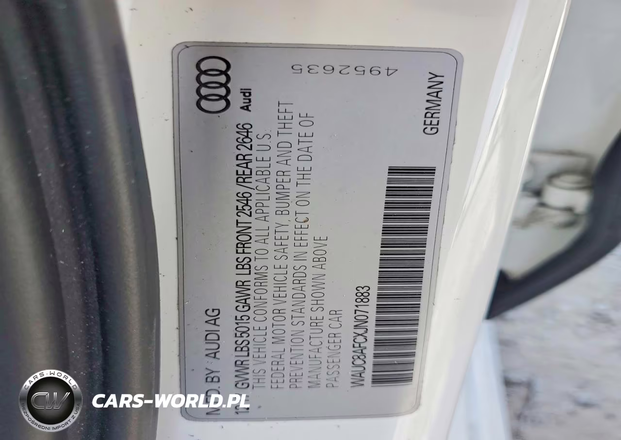 2018 Audi A6 Premium VIN:WAUC8AFCXJN071883 - 12