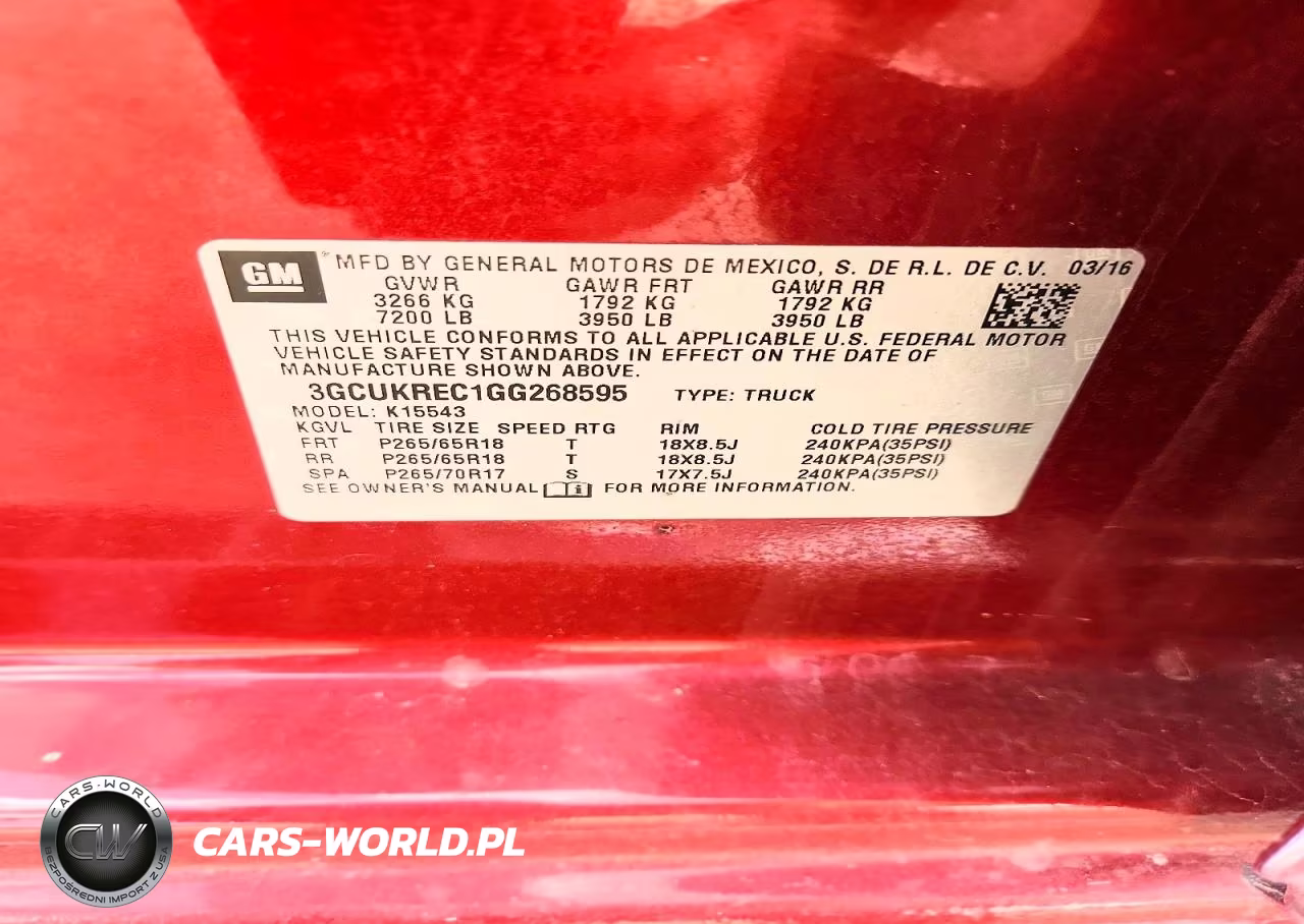 2016 Chevrolet Silverado 1500 2Lt VIN:3GCUKREC1GG268595 - 12