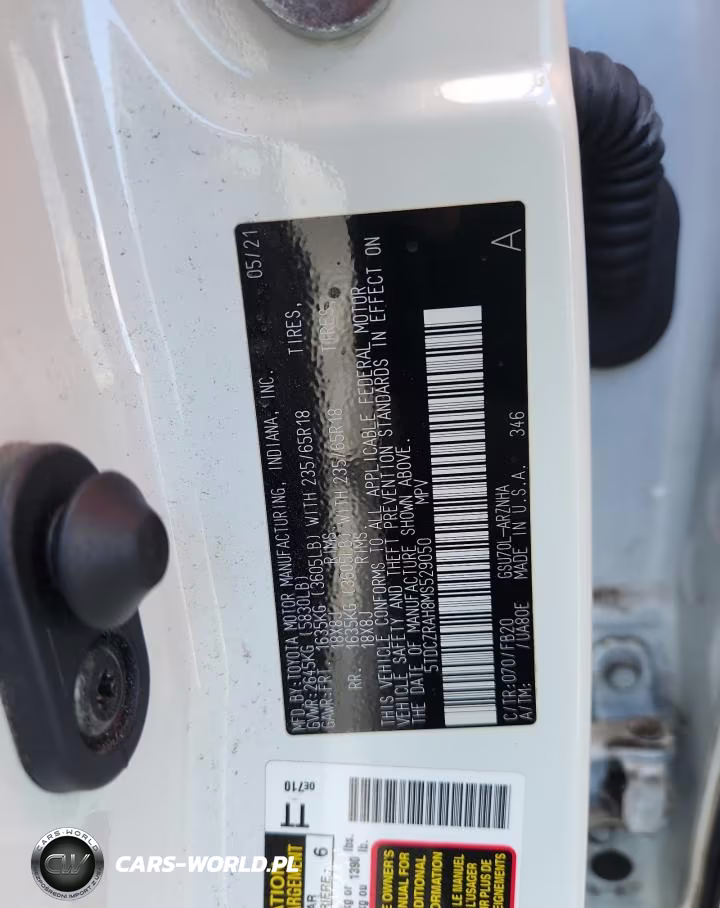 2021 Toyota Highlander L VIN:5TDCZRAH8MS529050 - 14