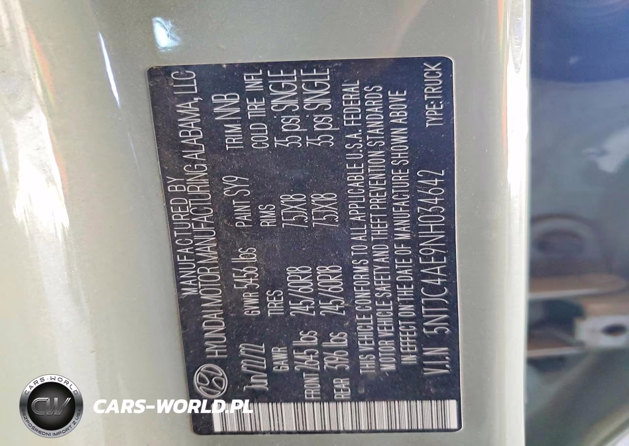 2022 Hyundai Santa Cruz Sel VIN:5NTJC4AE9NH034642 - 12