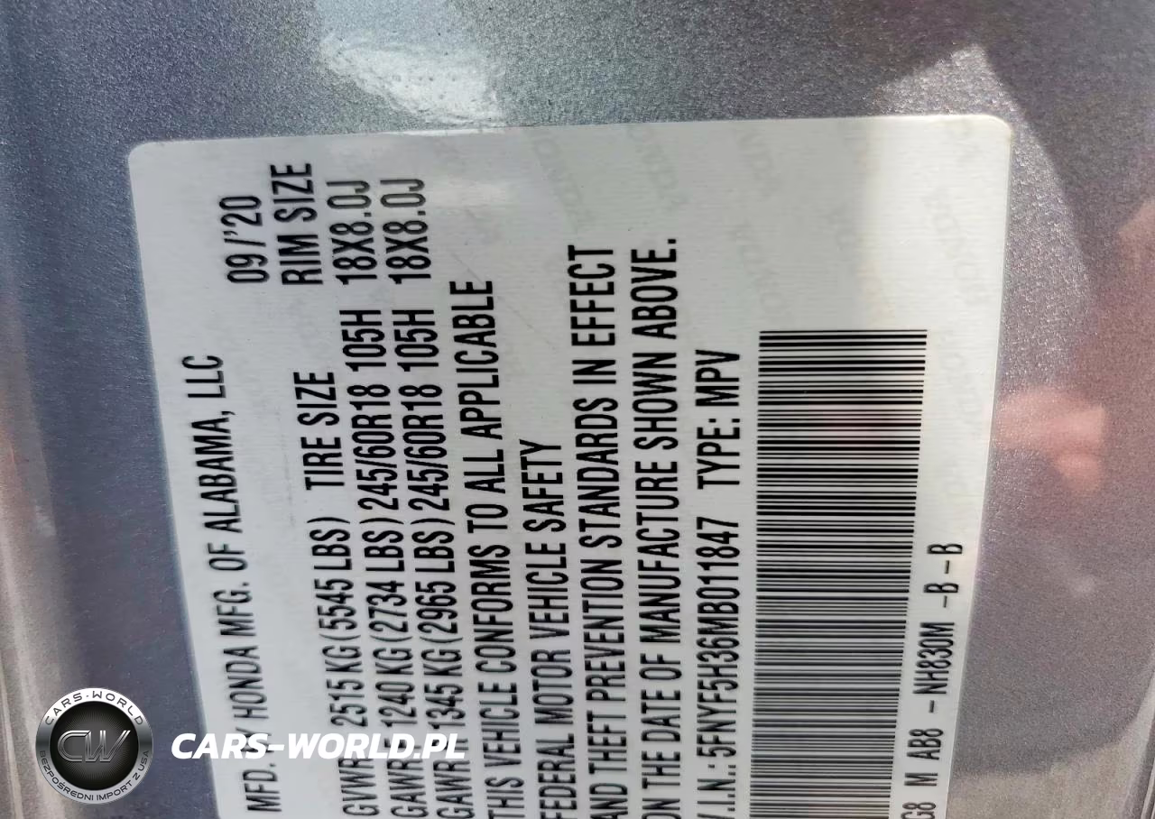 2021 Honda Pilot Ex VIN:5FNYF5H36MB011847 - 13