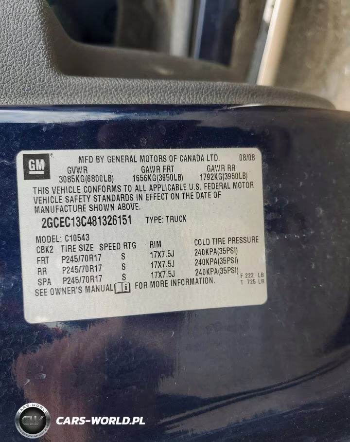 2008 Chevrolet Silverado C1500 VIN:2GCEC13C481326151 - 12