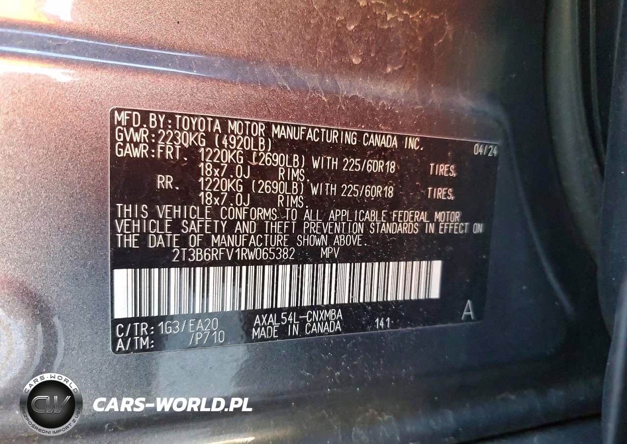 2024 Toyota Rav4 Xle Premium VIN:2T3B6RFV1RW065382 - 13