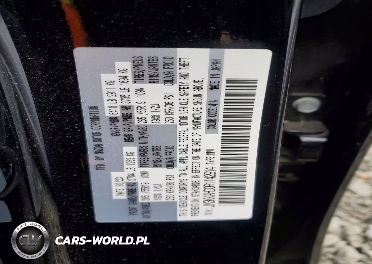 2024 Mazda Cx-90 Select VIN:JM3KKAHD0R1142914 - 13