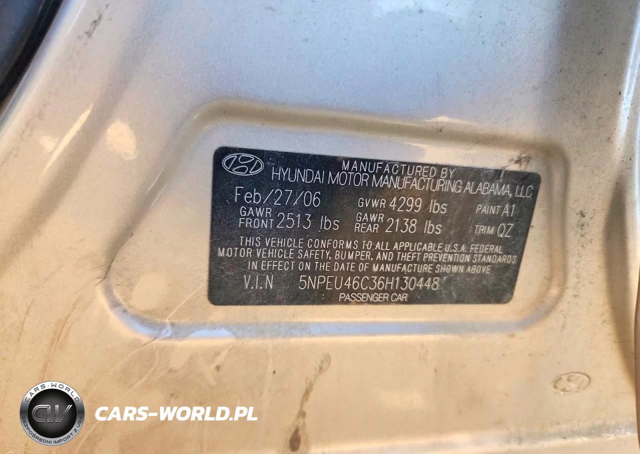 2006 Hyundai Sonata Gls VIN:5NPEU46C36H130448 - 12