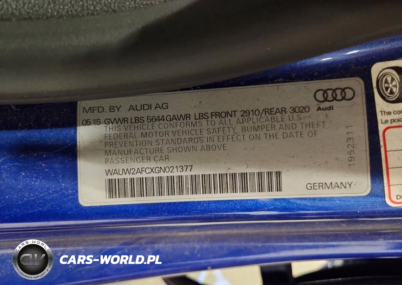 2016 Audi S7 Prestige VIN:WAUW2AFCXGN021377 - 12