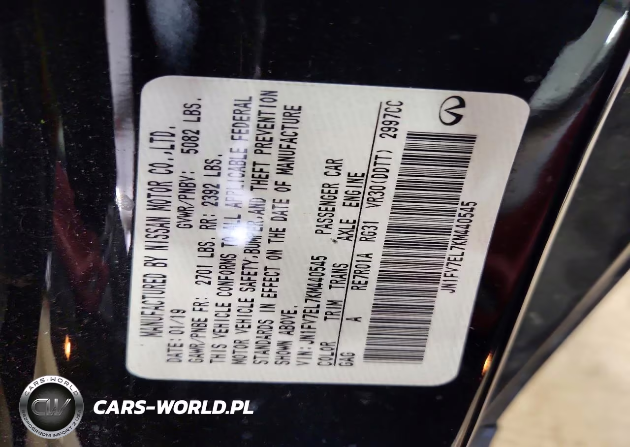 2019 Infiniti Q60 Red Sport 400 VIN:JN1FV7EL7KM440545 - 12
