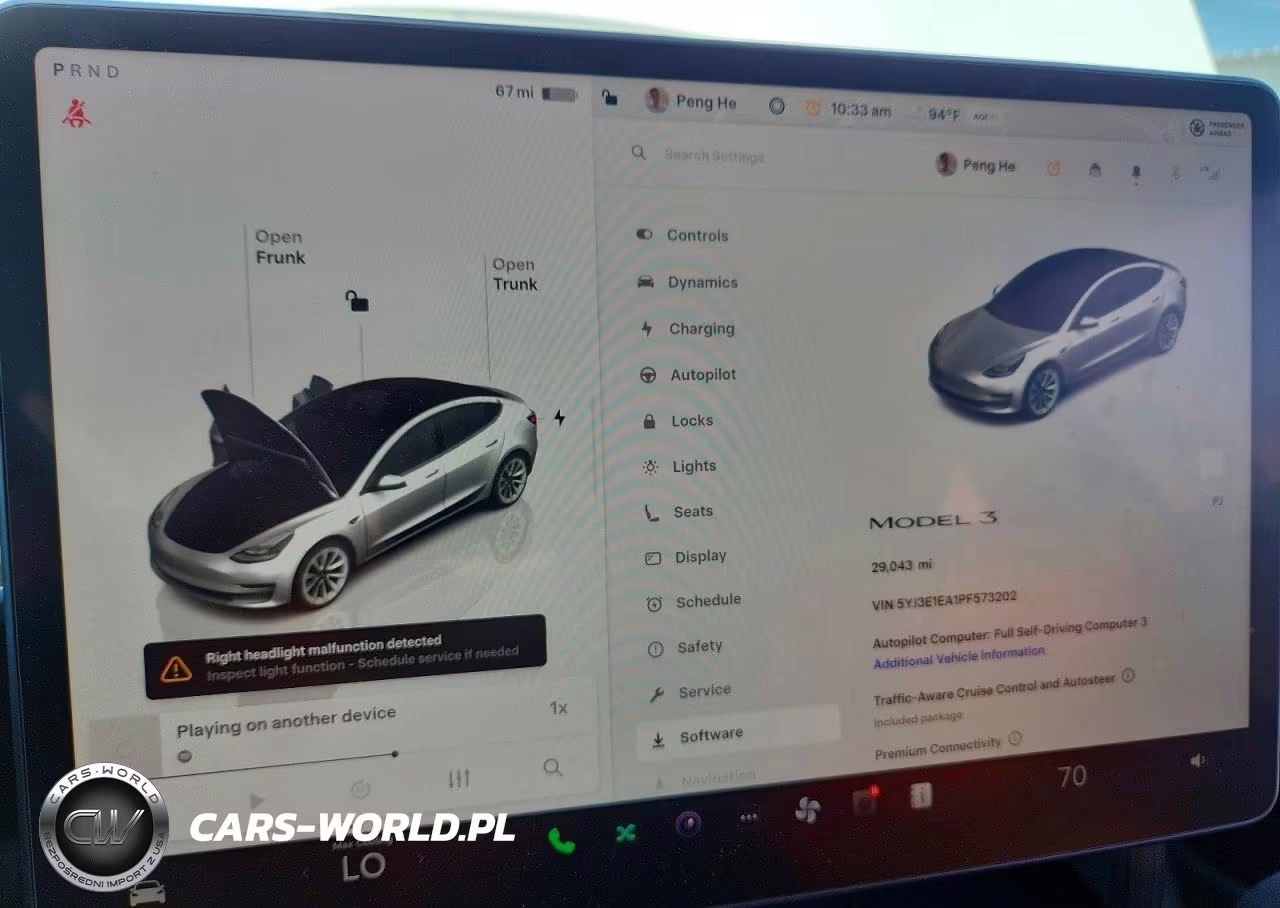 2023 Tesla Model 3 VIN:5YJ3E1EA1PF573202 - 9