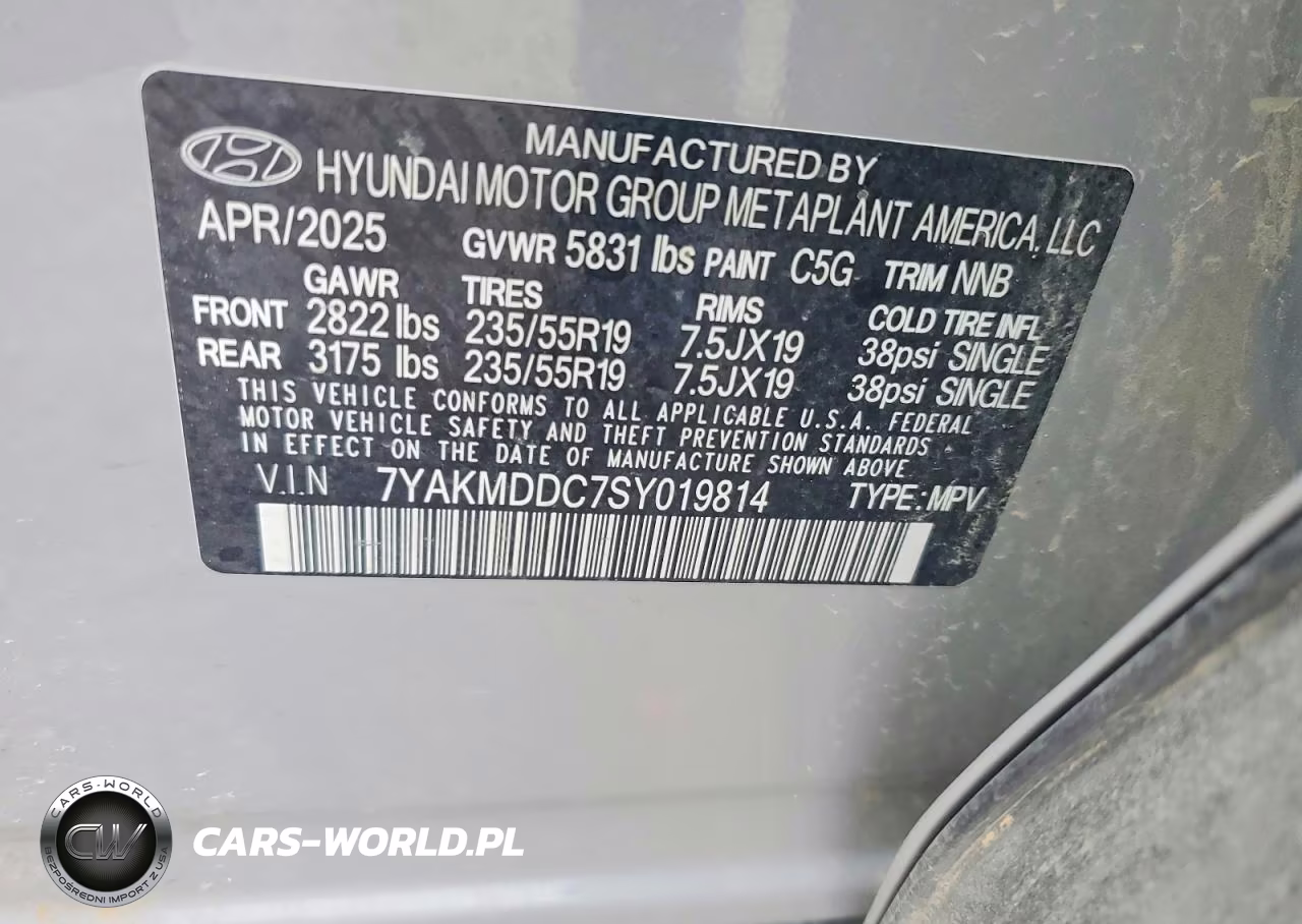 2025 Hyundai Ioniq 5 Se VIN:7YAKMDDC7SY019814 - 13
