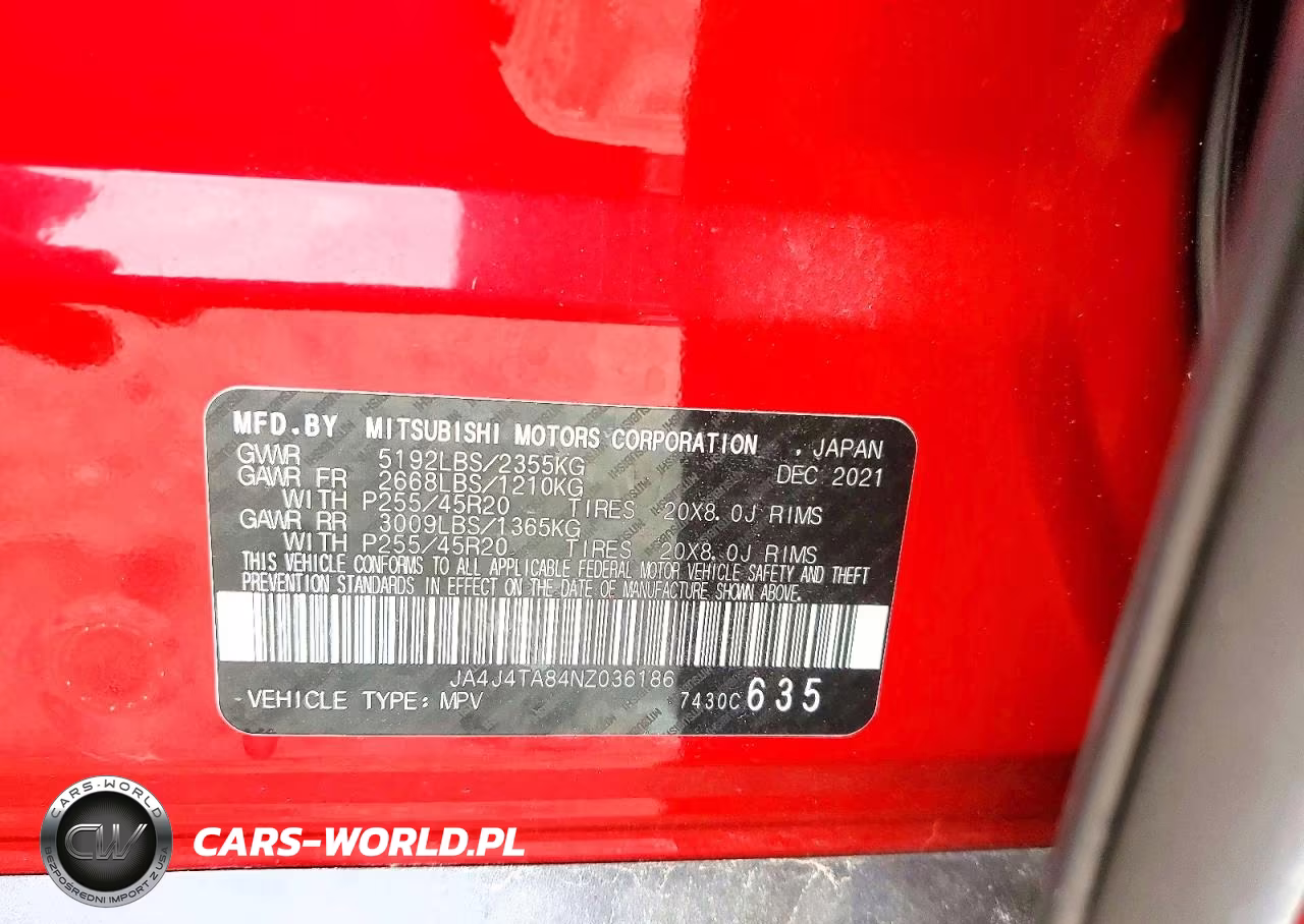2022 Mitsubishi Outlander VIN:JA4J4TA84NZ036186 - 13