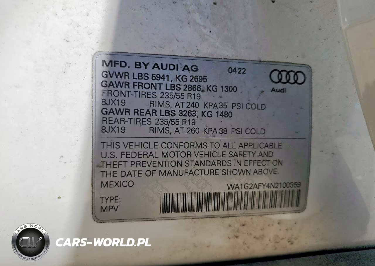 2022 Audi Q5 E Premium 55 VIN:WA1G2AFY4N2100359 - 13
