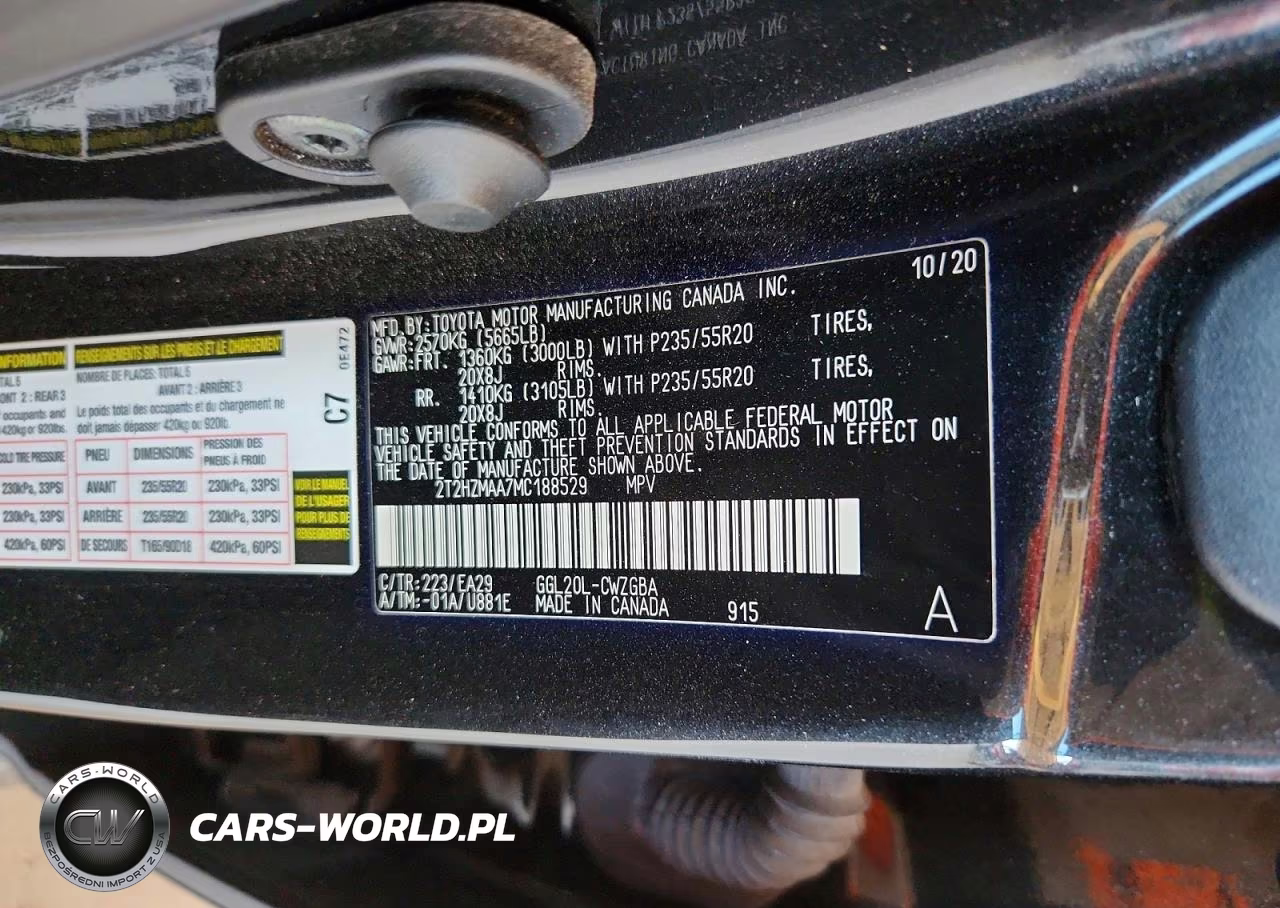 2021 Lexus Rx 350 VIN:2T2HZMAA7MC188529 - 13